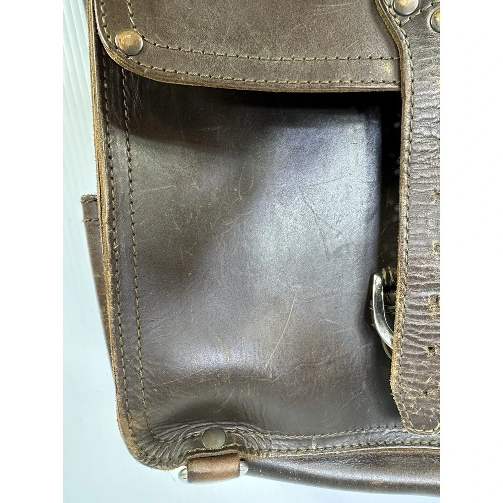 Saddleback Leather Co Briefcase Messenger Bag Brown Full Grain 14